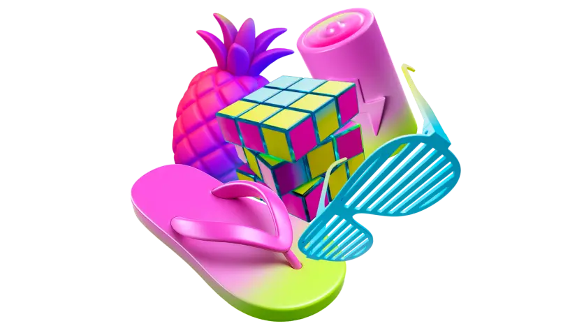 Selection of bright coloured fruit